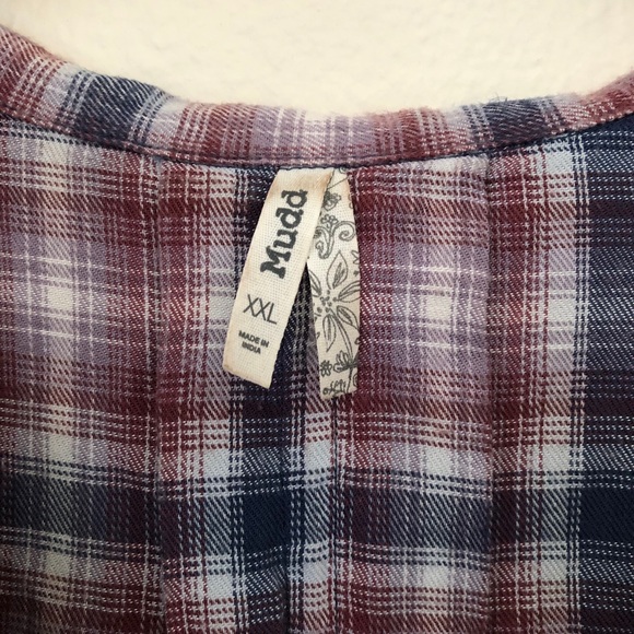 MUDD | Front Tie Flannel - Picture 4 of 7